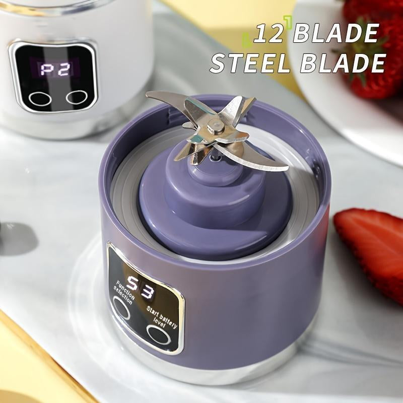 Portable Blender for Smoothie Liquid Diet, Compact Juicer Blender, Ice Shake Blender, USB Rechargeable Juicer Machine, Household Kitchen Appliances